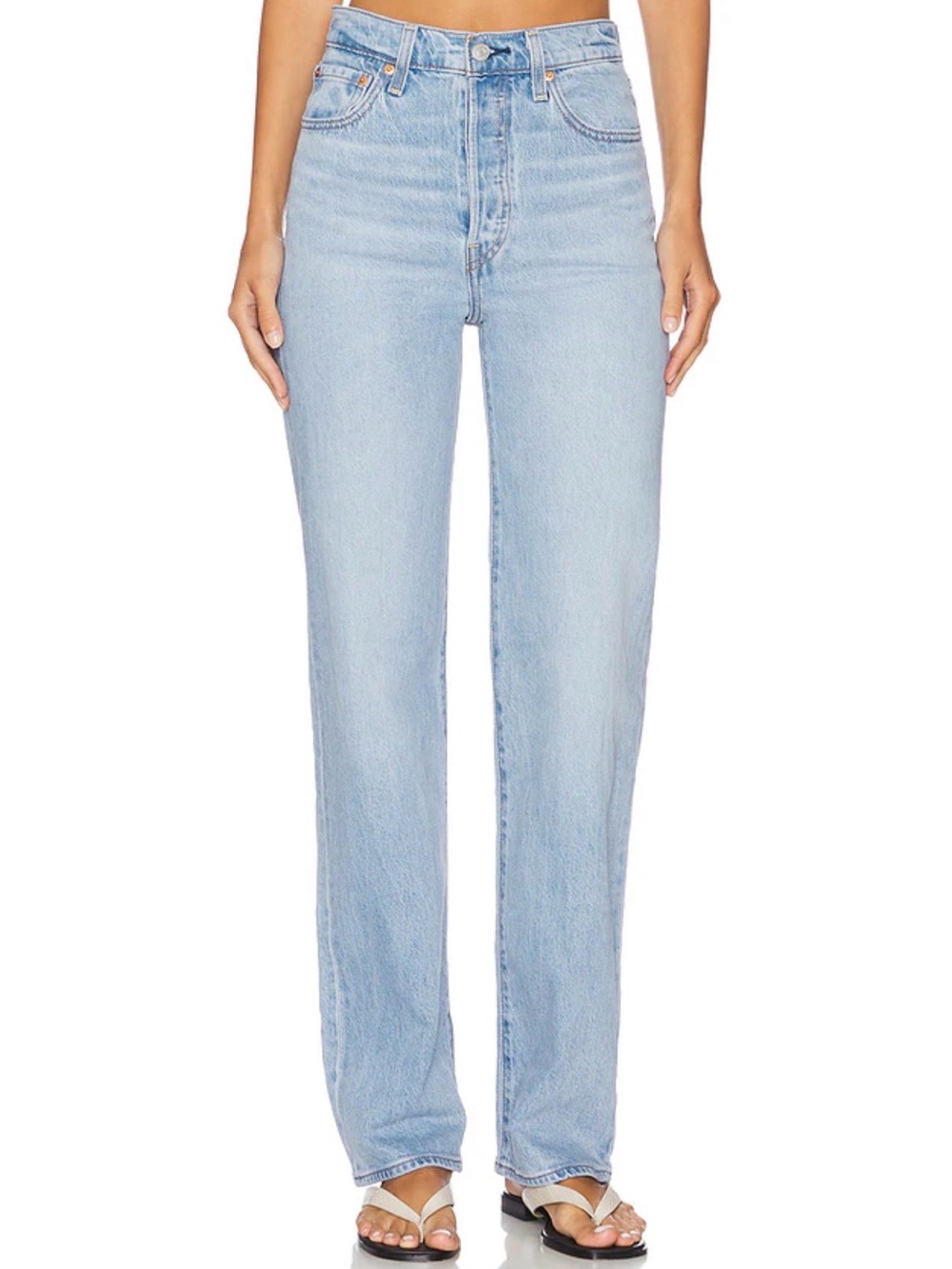 Levi's Ribcage Straight Leg Women’s Jeans in Light Blue Denim 💙